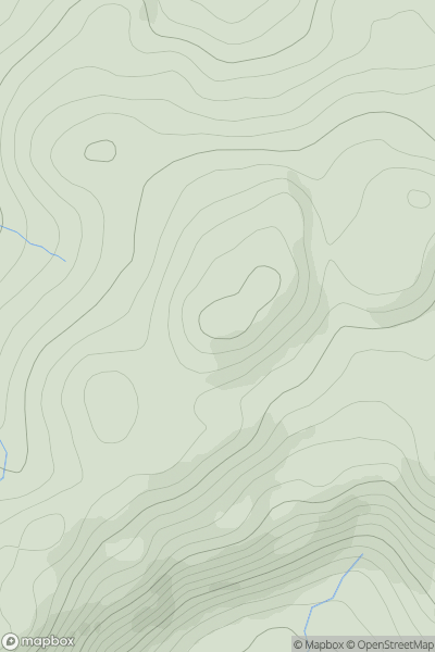 Thumbnail image for Meall a' Charra [Loch Rannoch to Glen Lyon] showing contour plot for surrounding peak